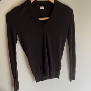J CREW 100% WOOL VNECK SWEATER